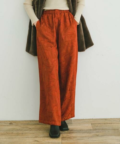 URBAN RESEARCH ITEMS / アーバンリサーチ アイテムズ その他パンツ | サテンジャガードイージーパンツ(オレンジ)