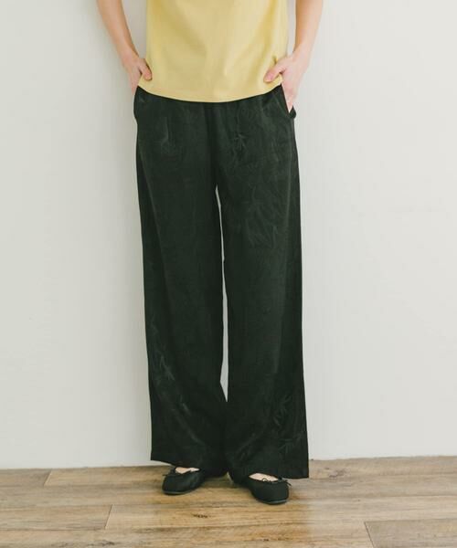 URBAN RESEARCH ITEMS / アーバンリサーチ アイテムズ その他パンツ | サテンジャガードイージーパンツ(ブラック)