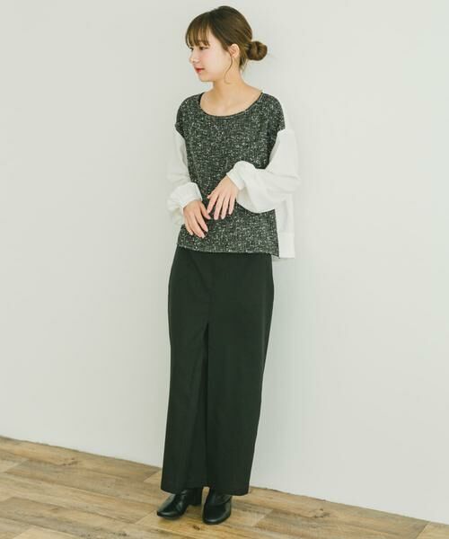 URBAN RESEARCH ITEMS / アーバンリサーチ アイテムズ スカート | ストレッチセンタータックスカート | 詳細10