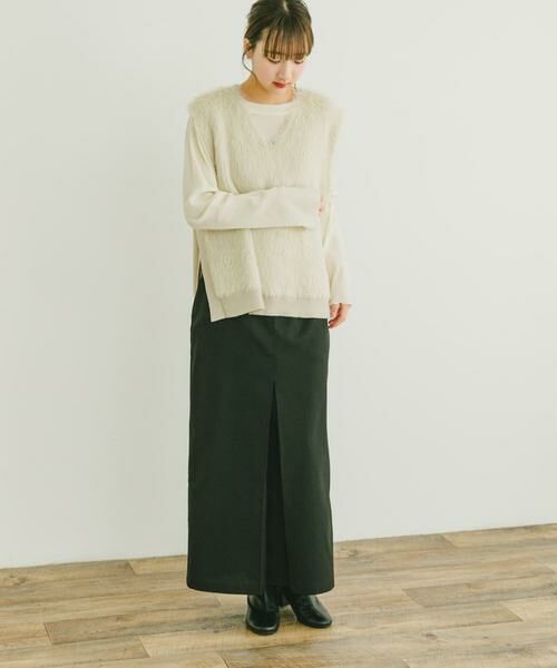 URBAN RESEARCH ITEMS / アーバンリサーチ アイテムズ スカート | ストレッチセンタータックスカート | 詳細7