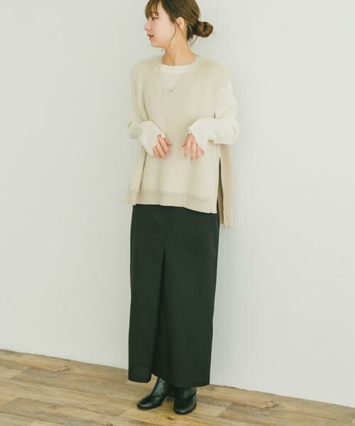 URBAN RESEARCH ITEMS / アーバンリサーチ アイテムズ スカート | ストレッチセンタータックスカート | 詳細8