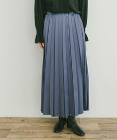 URBAN RESEARCH ITEMS / アーバンリサーチ アイテムズ スカート | マットサテンランダムプリーツスカート