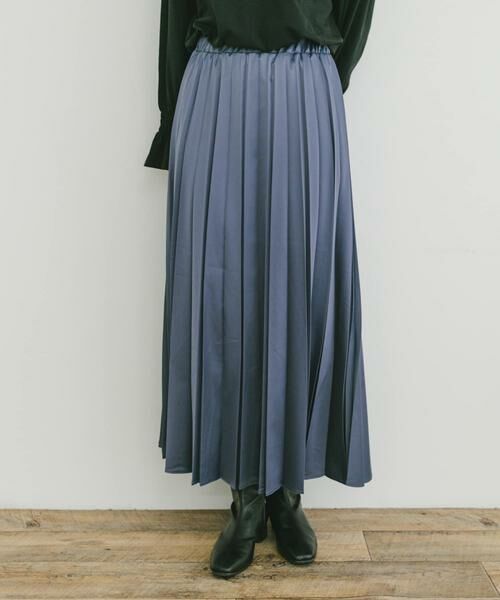 URBAN RESEARCH ITEMS / アーバンリサーチ アイテムズ スカート | マットサテンランダムプリーツスカート | 詳細1