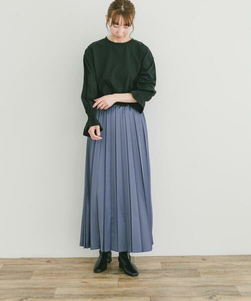 URBAN RESEARCH ITEMS / アーバンリサーチ アイテムズ スカート | マットサテンランダムプリーツスカート | 詳細3