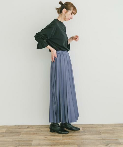 URBAN RESEARCH ITEMS / アーバンリサーチ アイテムズ スカート | マットサテンランダムプリーツスカート | 詳細4