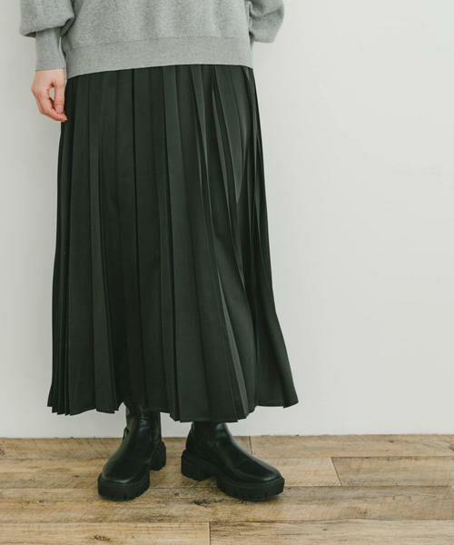 URBAN RESEARCH ITEMS / アーバンリサーチ アイテムズ スカート | マットサテンランダムプリーツスカート | 詳細13