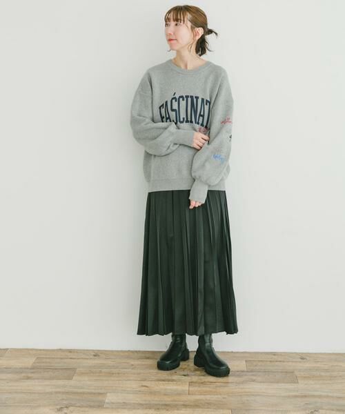 URBAN RESEARCH ITEMS / アーバンリサーチ アイテムズ スカート | マットサテンランダムプリーツスカート | 詳細15