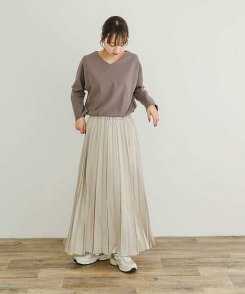 URBAN RESEARCH ITEMS / アーバンリサーチ アイテムズ スカート | マットサテンランダムプリーツスカート | 詳細23