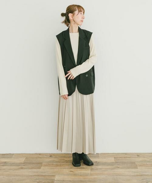 URBAN RESEARCH ITEMS / アーバンリサーチ アイテムズ スカート | マットサテンランダムプリーツスカート | 詳細25