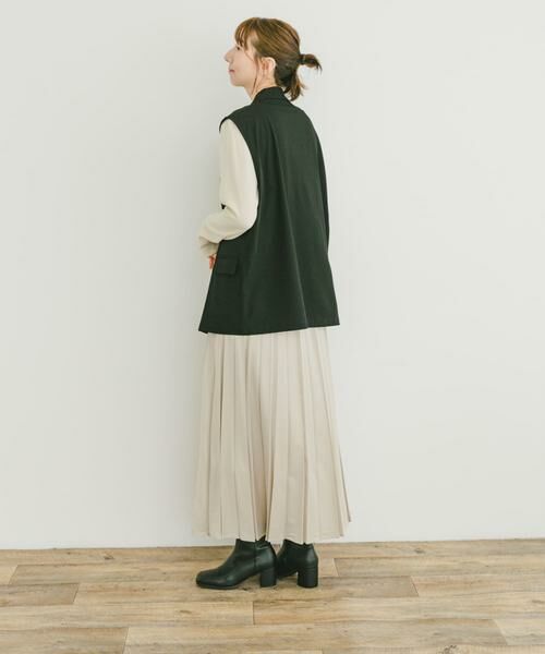 URBAN RESEARCH ITEMS / アーバンリサーチ アイテムズ スカート | マットサテンランダムプリーツスカート | 詳細26