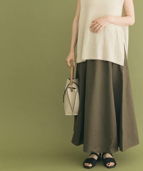 URBAN RESEARCH ITEMS / アーバンリサーチ アイテムズ スカート | リネンライクマキシスカート | 詳細2
