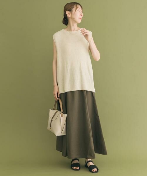 URBAN RESEARCH ITEMS / アーバンリサーチ アイテムズ スカート | リネンライクマキシスカート | 詳細3
