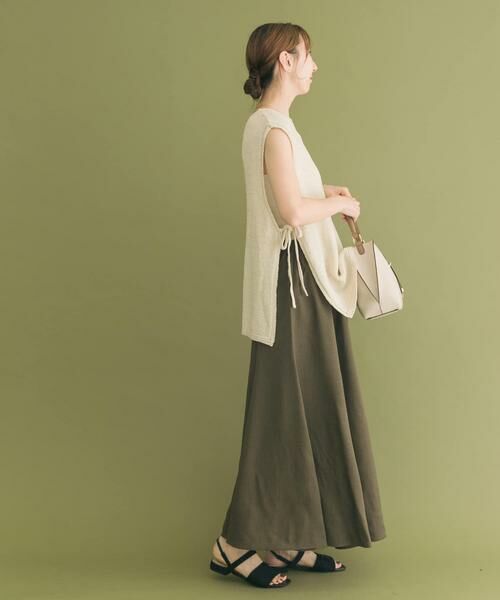 URBAN RESEARCH ITEMS / アーバンリサーチ アイテムズ スカート | リネンライクマキシスカート | 詳細4