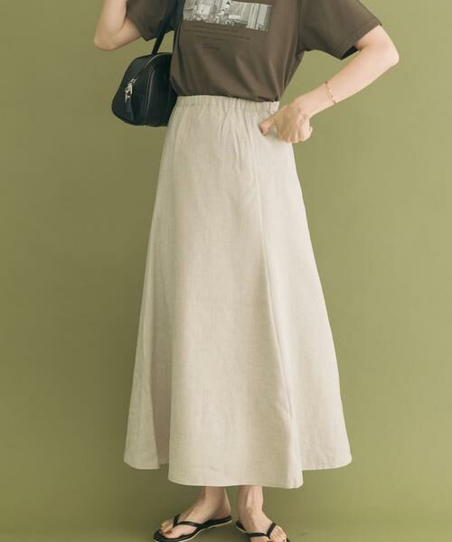 URBAN RESEARCH ITEMS / アーバンリサーチ アイテムズ スカート | リネンライクマキシスカート | 詳細9
