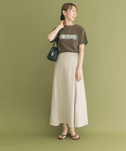 URBAN RESEARCH ITEMS / アーバンリサーチ アイテムズ スカート | リネンライクマキシスカート | 詳細12