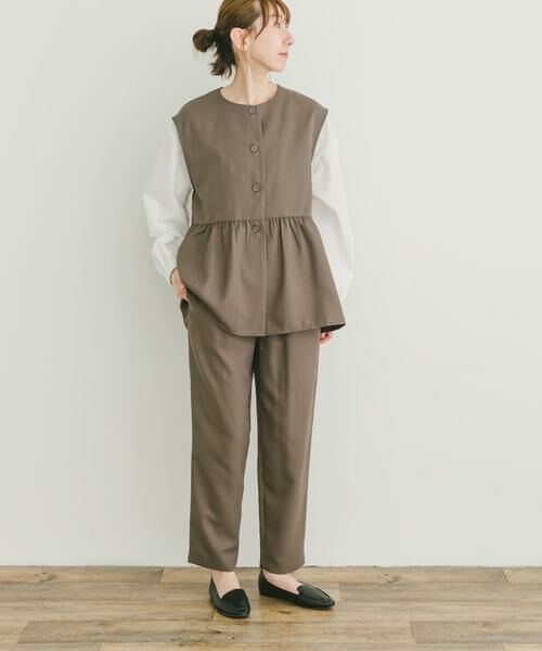 URBAN RESEARCH ITEMS / アーバンリサーチ アイテムズ セットアップ | ペプラムブラウス×パンツ3セット | 詳細1