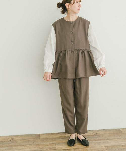 URBAN RESEARCH ITEMS / アーバンリサーチ アイテムズ セットアップ | ペプラムブラウス×パンツ3セット | 詳細2