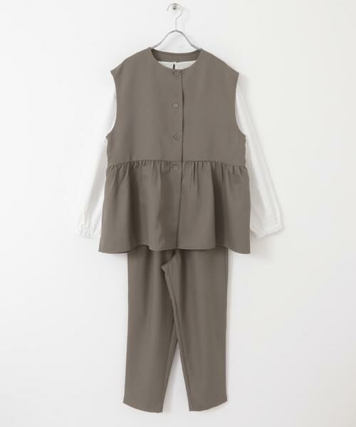 URBAN RESEARCH ITEMS / アーバンリサーチ アイテムズ セットアップ | ペプラムブラウス×パンツ3セット | 詳細8