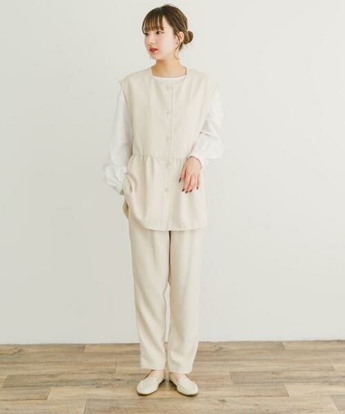 URBAN RESEARCH ITEMS / アーバンリサーチ アイテムズ セットアップ | ペプラムブラウス×パンツ3セット | 詳細15