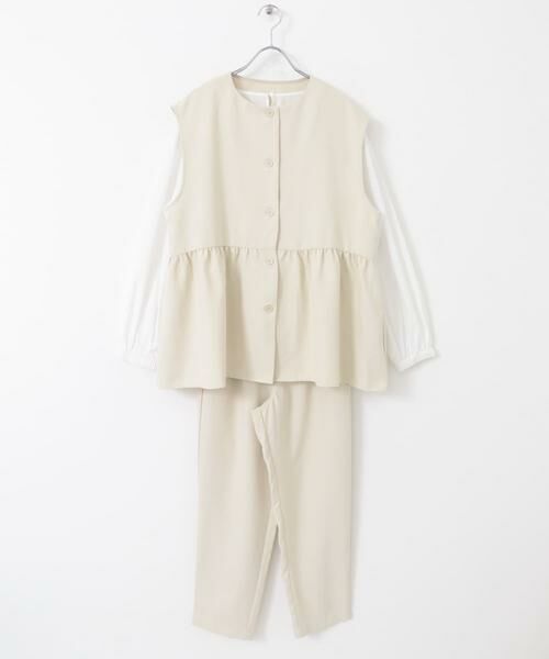 URBAN RESEARCH ITEMS / アーバンリサーチ アイテムズ セットアップ | ペプラムブラウス×パンツ3セット | 詳細20