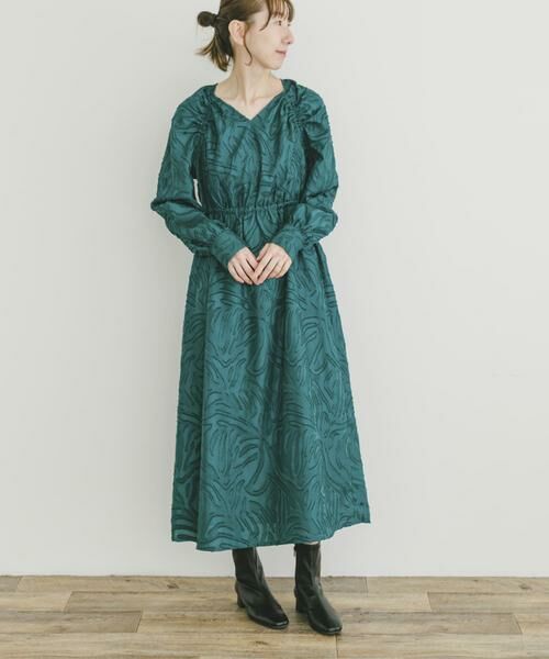 URBAN RESEARCH ITEMS / アーバンリサーチ アイテムズ ワンピース | ジャガードロングスリーブワンピース | 詳細2