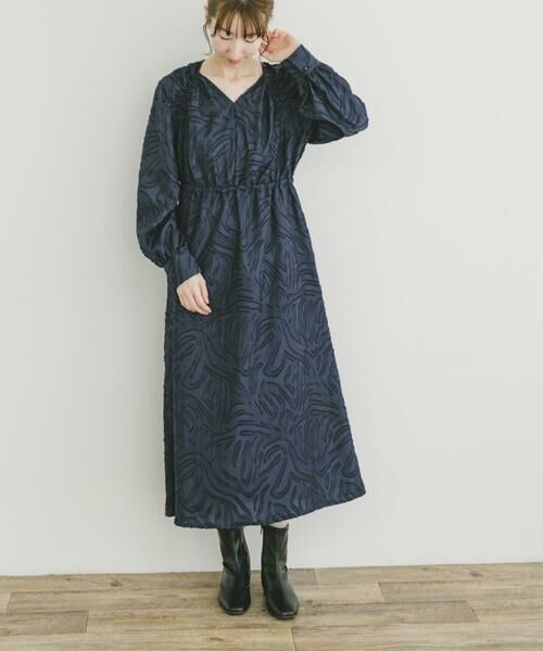 URBAN RESEARCH ITEMS / アーバンリサーチ アイテムズ ワンピース | ジャガードロングスリーブワンピース | 詳細10