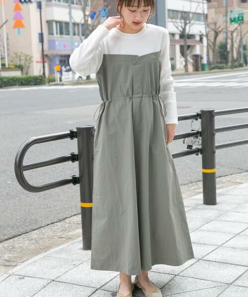 URBAN RESEARCH ITEMS / アーバンリサーチ アイテムズ ワンピース | ドッキングナイロンワンピース | 詳細1