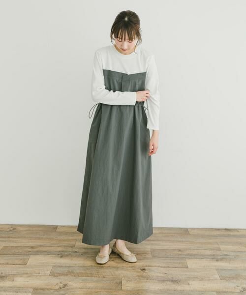 URBAN RESEARCH ITEMS / アーバンリサーチ アイテムズ ワンピース | ドッキングナイロンワンピース | 詳細7