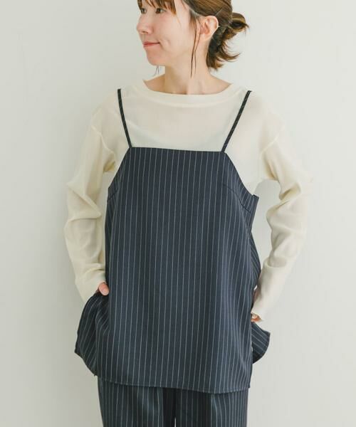 URBAN RESEARCH ITEMS / アーバンリサーチ アイテムズ セットアップ | ストライプキャミソール×イージーパンツセット | 詳細6