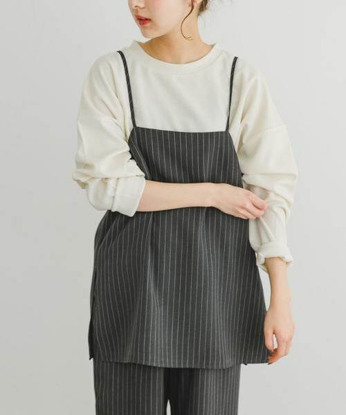 URBAN RESEARCH ITEMS / アーバンリサーチ アイテムズ セットアップ | ストライプキャミソール×イージーパンツセット | 詳細20