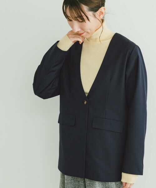 URBAN RESEARCH ITEMS / アーバンリサーチ アイテムズ ノーカラージャケット | ノーカラージャケット | 詳細1