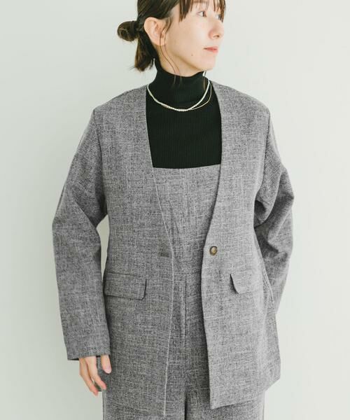 URBAN RESEARCH ITEMS / アーバンリサーチ アイテムズ ノーカラージャケット | ノーカラージャケット | 詳細11