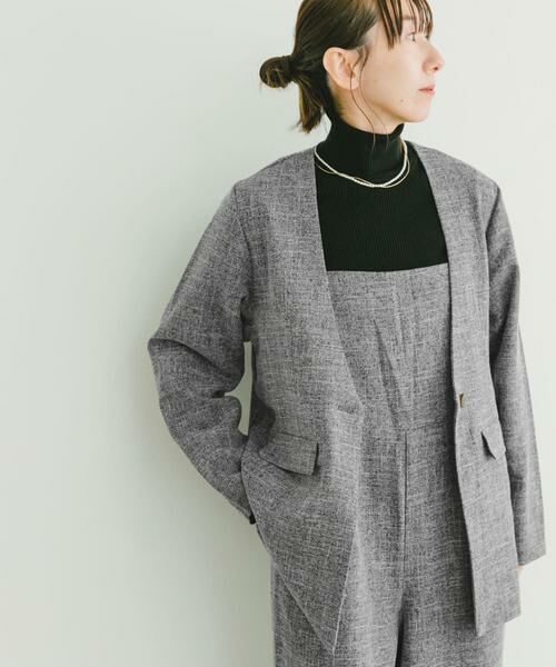 URBAN RESEARCH ITEMS / アーバンリサーチ アイテムズ ノーカラージャケット | ノーカラージャケット | 詳細12