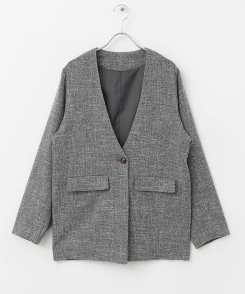 URBAN RESEARCH ITEMS / アーバンリサーチ アイテムズ ノーカラージャケット | ノーカラージャケット | 詳細18