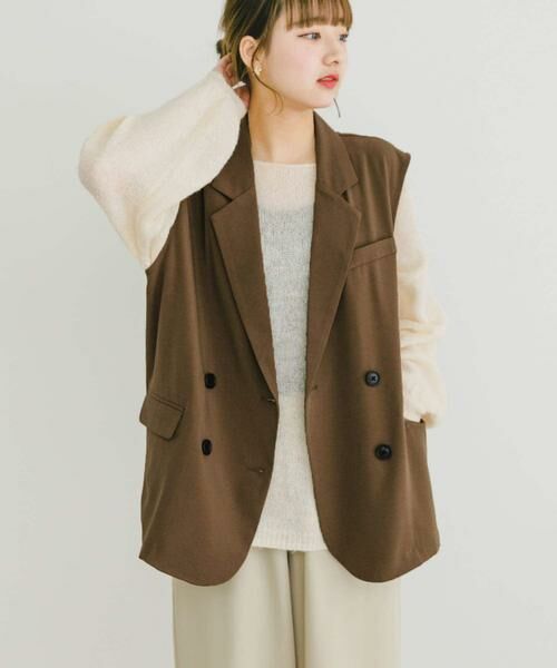 URBAN RESEARCH ITEMS / アーバンリサーチ アイテムズ ベスト | ダブルブレストジレ | 詳細6