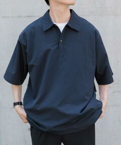 URBAN RESEARCH ITEMS / アーバンリサーチ アイテムズ ポロシャツ | 『撥水/イージーケア/接触冷感/UVカット』タスランナイロンスナップボタンポロシャツ