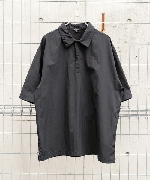 URBAN RESEARCH ITEMS/アーバンリサーチ アイテムズ 『撥水/イージーケア/接触冷感/UVカット』タスランナイロンスナップボタンポロシャツ ブラック L URBAN RESEARCH ITEMS/アーバンリサーチ アイテムズ 『撥水/イージーケア/接触冷感/UVカット』タスランナイロンスナップボタンポロシャツ ブラック L