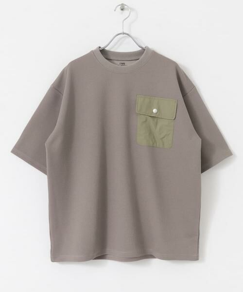 URBAN RESEARCH ITEMS / アーバンリサーチ アイテムズ Tシャツ | フラップポケットワッフルクルーネックTops | 詳細10