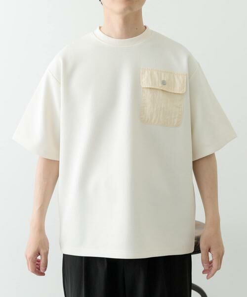 URBAN RESEARCH ITEMS / アーバンリサーチ アイテムズ Tシャツ | フラップポケットワッフルクルーネックTops | 詳細25