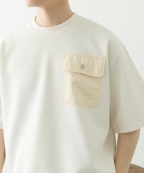 URBAN RESEARCH ITEMS / アーバンリサーチ アイテムズ Tシャツ | フラップポケットワッフルクルーネックTops | 詳細19