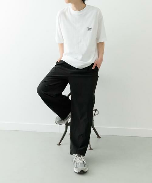 URBAN RESEARCH ITEMS / アーバンリサーチ アイテムズ Tシャツ | ワンポイント刺繍チェックジャカードTシャツ | 詳細3