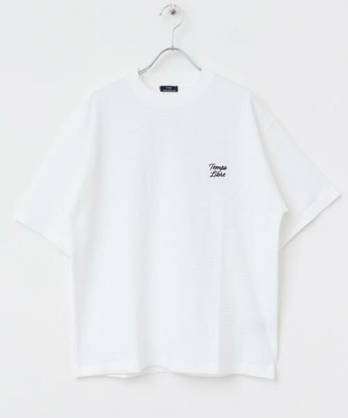 URBAN RESEARCH ITEMS / アーバンリサーチ アイテムズ Tシャツ | ワンポイント刺繍チェックジャカードTシャツ | 詳細4