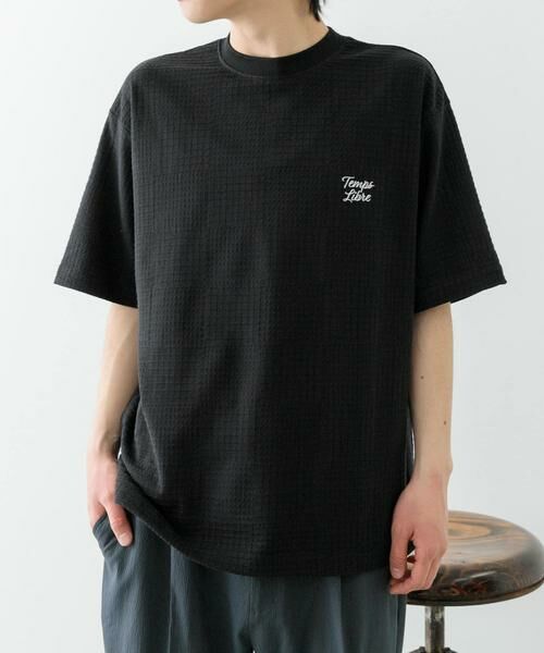 URBAN RESEARCH ITEMS / アーバンリサーチ アイテムズ Tシャツ | ワンポイント刺繍チェックジャカードTシャツ | 詳細6