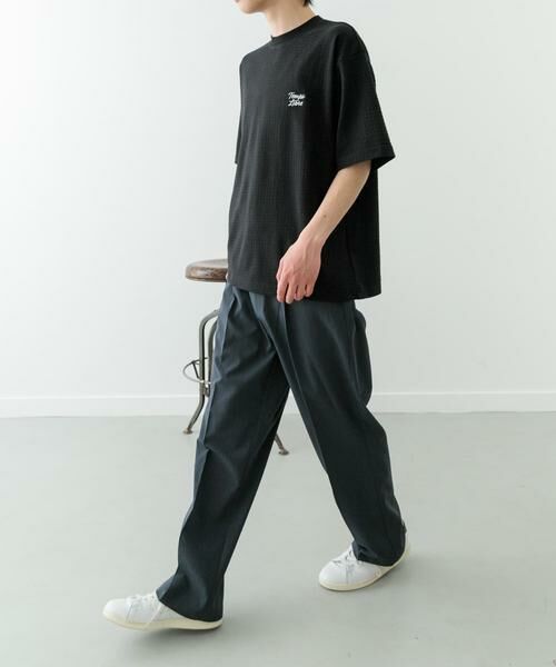 URBAN RESEARCH ITEMS / アーバンリサーチ アイテムズ Tシャツ | ワンポイント刺繍チェックジャカードTシャツ | 詳細9