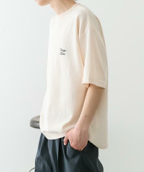 URBAN RESEARCH ITEMS / アーバンリサーチ アイテムズ Tシャツ | ワンポイント刺繍チェックジャカードTシャツ | 詳細17