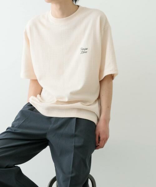 URBAN RESEARCH ITEMS / アーバンリサーチ アイテムズ Tシャツ | ワンポイント刺繍チェックジャカードTシャツ | 詳細19