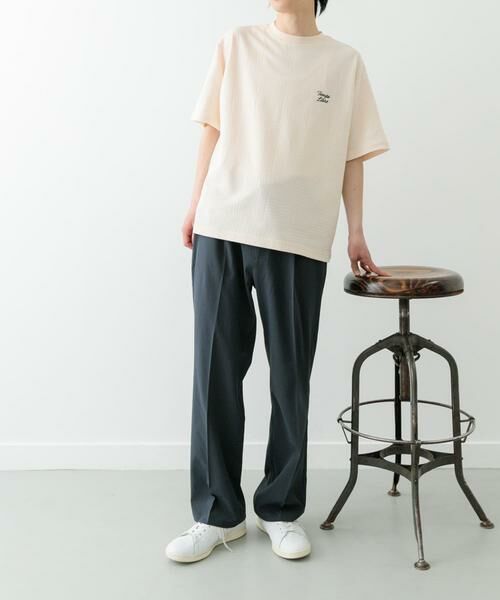 URBAN RESEARCH ITEMS / アーバンリサーチ アイテムズ Tシャツ | ワンポイント刺繍チェックジャカードTシャツ | 詳細20