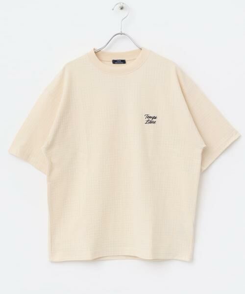 URBAN RESEARCH ITEMS / アーバンリサーチ アイテムズ Tシャツ | ワンポイント刺繍チェックジャカードTシャツ | 詳細21