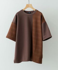 URBAN RESEARCH ITEMS / アーバンリサーチ アイテムズ Tシャツ | クルーネックジャカード切替トップス