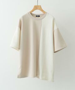 URBAN RESEARCH ITEMS / アーバンリサーチ アイテムズ Tシャツ | クルーネックジャカード切替トップス